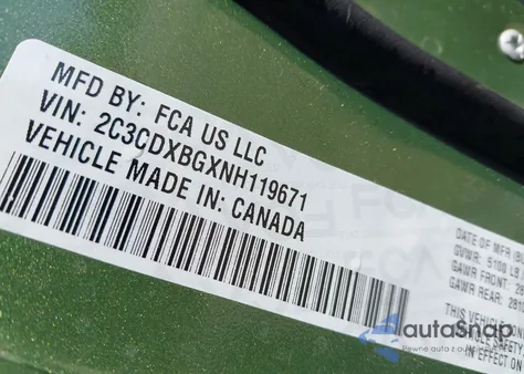 2022 Dodge Charger Sxt Rwd z USA, uszkodzony, nr VIN 2C3CDXBGXNH119671